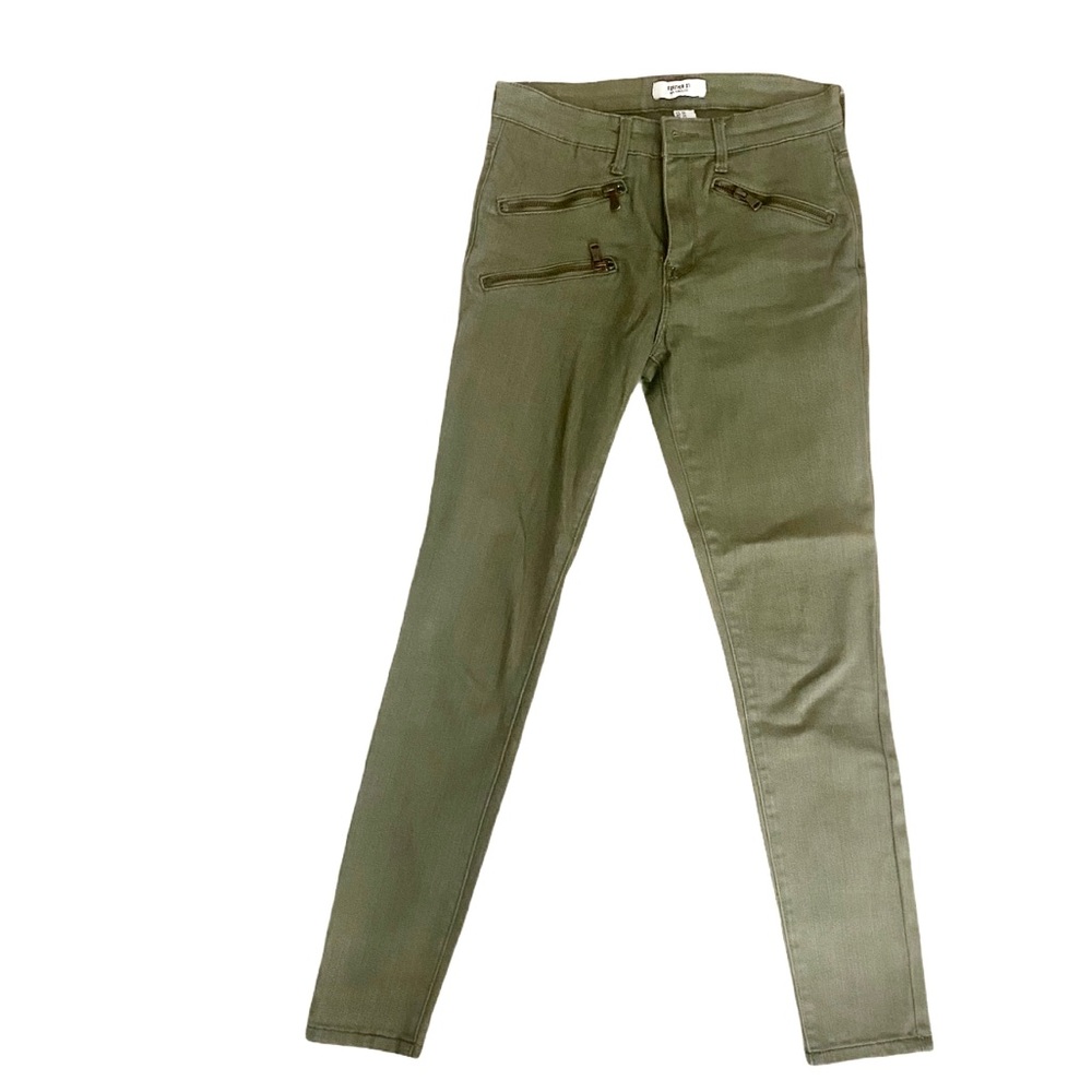Forever 21 Olive Skinny Jeans